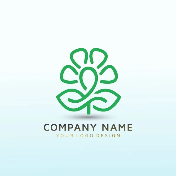 Innovative Organic Farm Needs Logo — Stock Vector