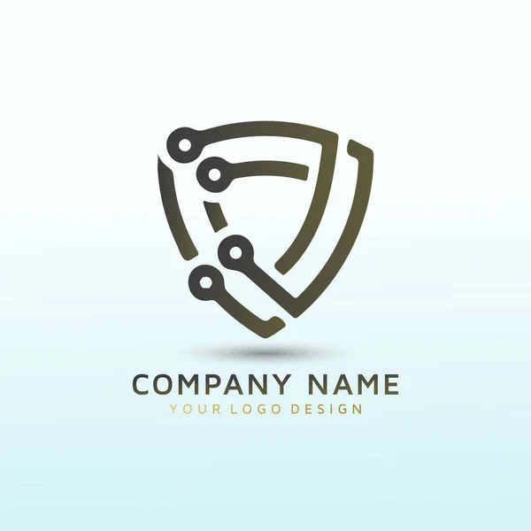 Soluções Software Fornecer Logotipo Serviços Profissionais — Vetor de Stock