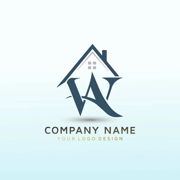 Logotipo Empresa Investimento Imobiliário Wah —  Vetores de Stock