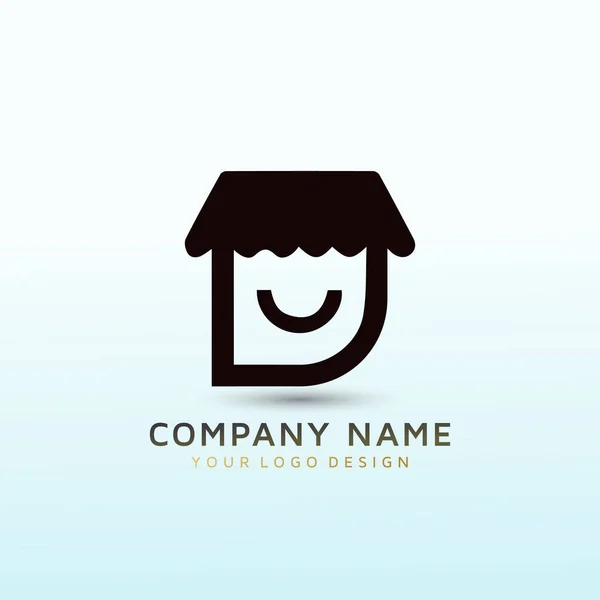 Mobil Mağazalar Özel Mağazalar Için Yeni Logo — Stok Vektör