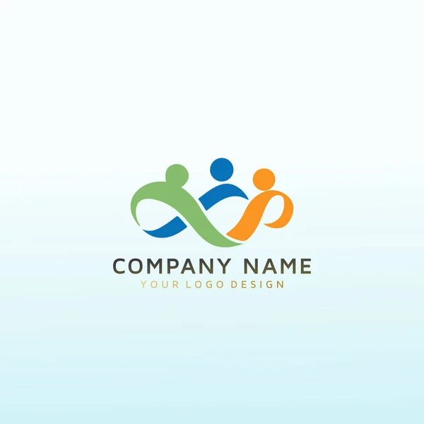 Mundo Com Nosso Design Logotipo B2B — Vetor de Stock