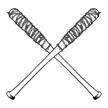 Dikenli telli beyzbol sopası.