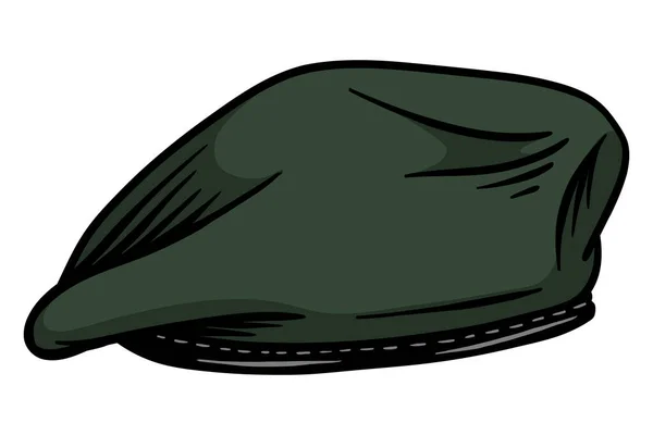 軍用ベレー帽 陸軍特殊部隊 — ストックベクタ