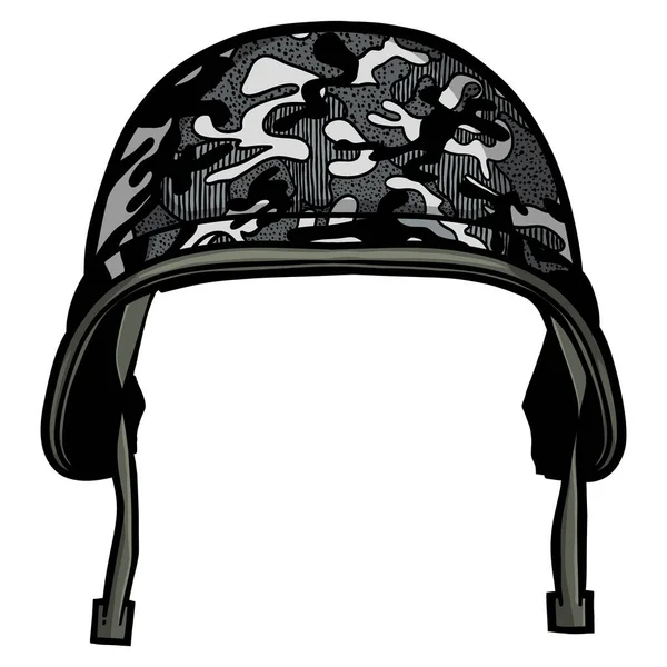 Современный Камуфляжный Шлем — стоковый вектор