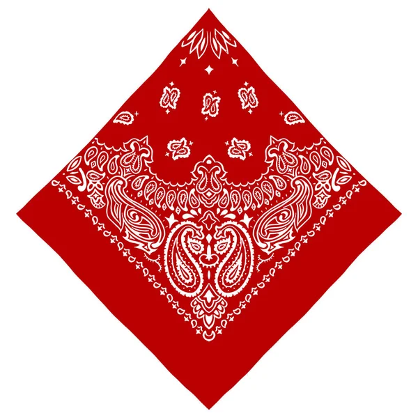 Красная Бандана Рисунок Ручной Работы — стоковый вектор