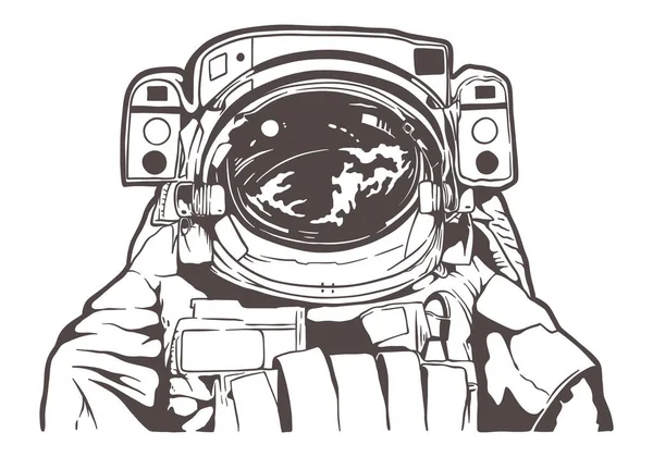 Kosmiczny Garnitur Astronauta Wektor Ilustracja — Wektor stockowy