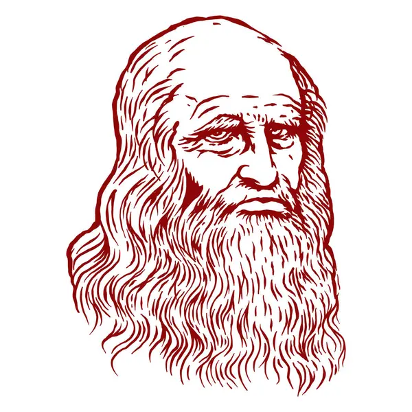 Leonardo da Vinci İtalyan çokbilmişi El resim çizimi