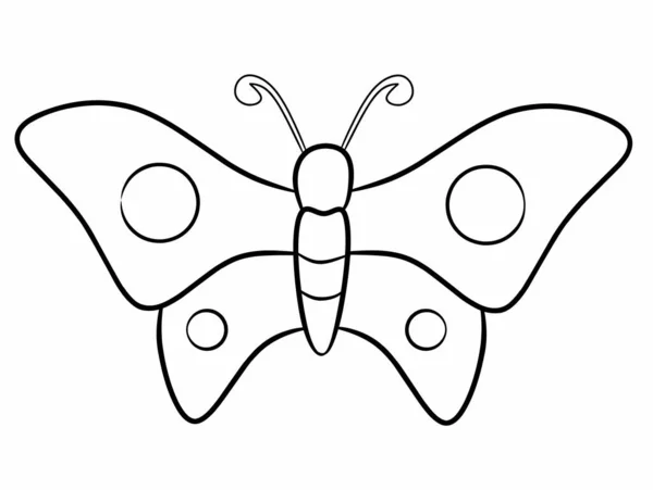 Милый Бабочка Животных Мультфильм Изолирован — стоковый вектор