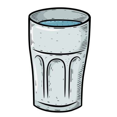 Suyun çizim camı izole edilmiş.