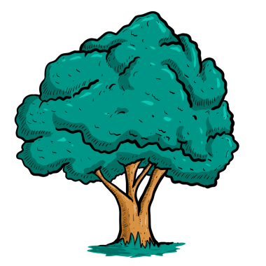 Parktaki resim ağacı