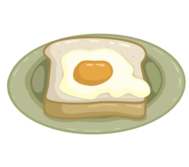 Yumurta ve tost.