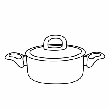 Beyaz üzerine paslanmaz çelik tava