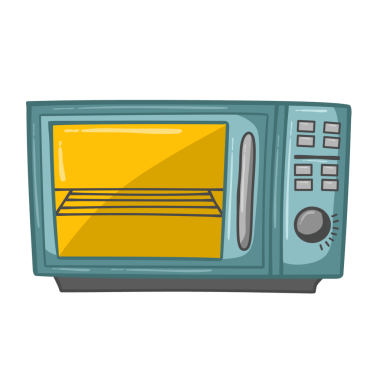 mikrodalga fırın çizimi izole edildi