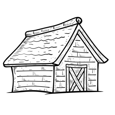 Ahşap ev çizimi