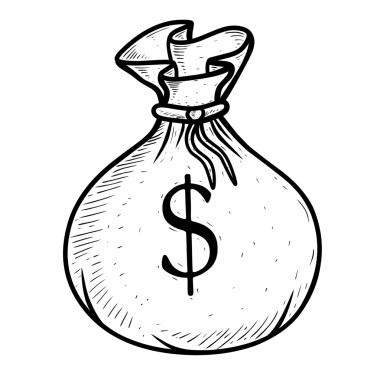 para çantası el dolar çuvalı