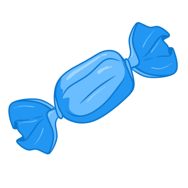 Beyaz arkaplanda izole edilmiş şeker