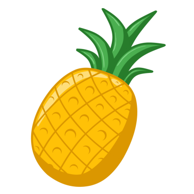 ananas meyvesi, illüstrasyon, vektör arkaplan.