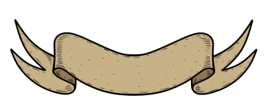 Kurdeleler. Eski etiket işlemeli çizim pankartı. 