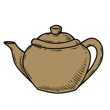 İllüstrasyon kil kabı izole