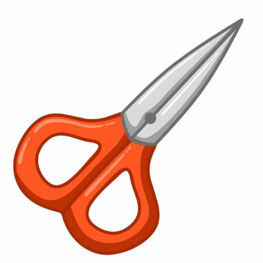 Bir makasın çizimi