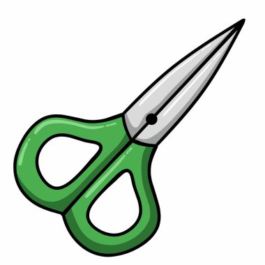 Bir makasın çizimi