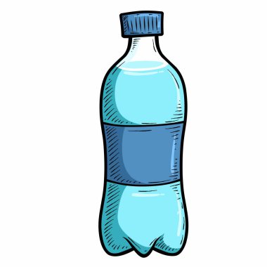 Plastik su şişesi.