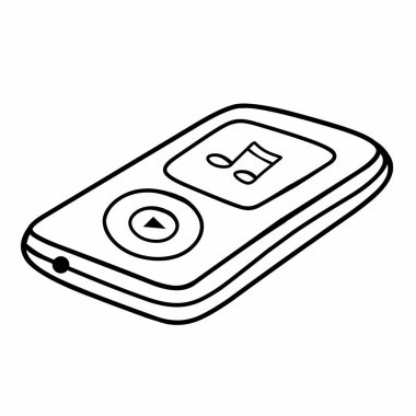 beyaz izole mp3 çalar