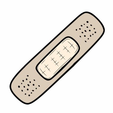 Bandaj beyaz arkaplanda izole edildi