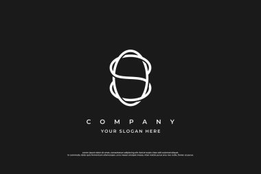 İlk Harf OS veya So Monogram Logo Tasarım Vektörü