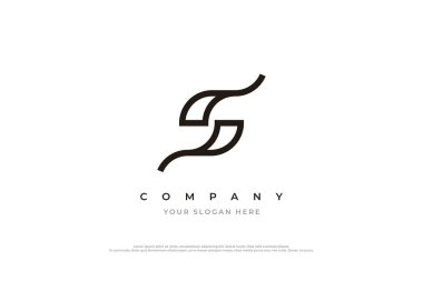 Minimal Letter S Logo Design Vector Template