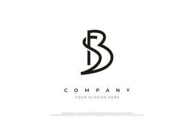 Initial Letter SB Logo or BS Logo Design Vector Template