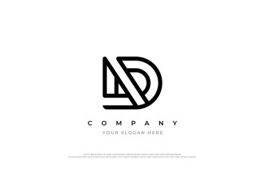 İlk Harf AD veya DA Logo Tasarımı