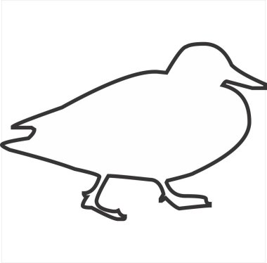 Şeffaf bir arkaplan üzerinde siyah ve beyaz vektör resmi