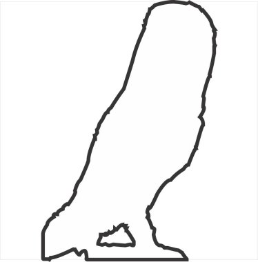 Şeffaf arkaplanda siyah beyaz vektör resmi