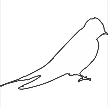 Şeffaf arkaplanda siyah beyaz vektör resmi