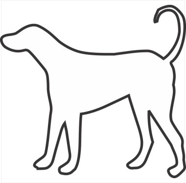 Vector, Image of animal icon, black and white color, with transparent background.