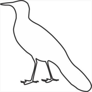 Vector, Image of animal icon, black and white color, with transparent background.