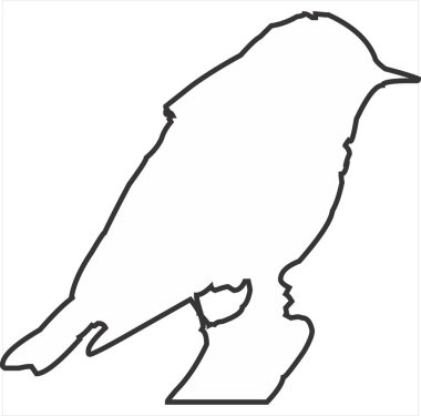 Vector, Image of animal icon, black and white color, with transparent background.