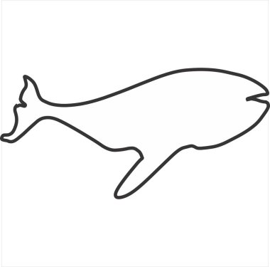 Vector, Image of animal icon, black and white color, with transparent background.