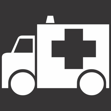 Siyah arkaplanda simge resmi, siyah beyaz