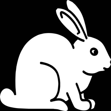 Siyah arkaplanda simge resmi, siyah beyaz