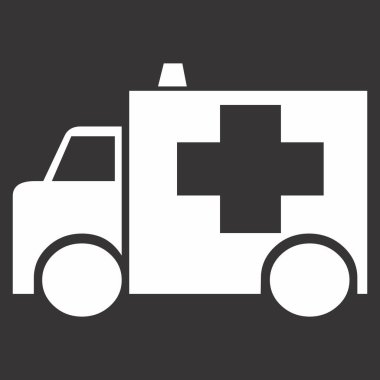 Siyah arkaplanda siyah beyaz simge çizimi.