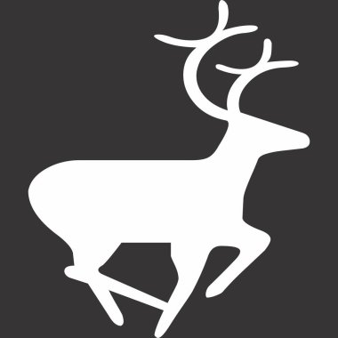 Siyah arkaplanda siyah beyaz simge çizimi.