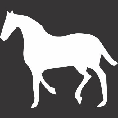 Icon image illustration, black and white color, on black background.