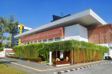 Semarang, Endonezya - 21 Mayıs 2023: Baiturohman Camii Semarang 'ın merkezindeki büyük camilerden biridir.