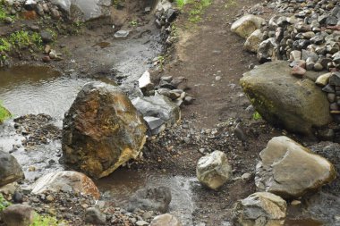 Stunning River Rocks Found Around Guci in Tegal City clipart