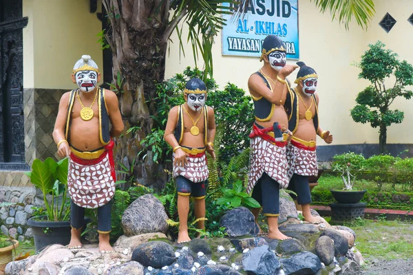 Kediri Indonesien Mai 2023 Statuen Berühmter Wayang Figuren Indonesien Errichtet — Stockfoto