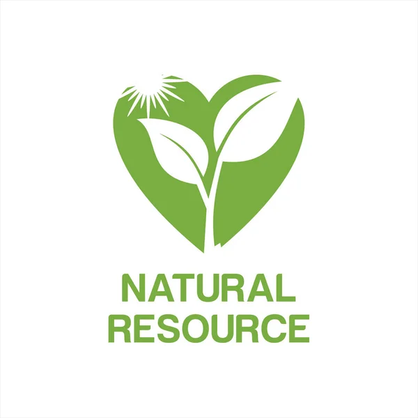 Doğal Logo Tasarım Şablonu — Stok Vektör