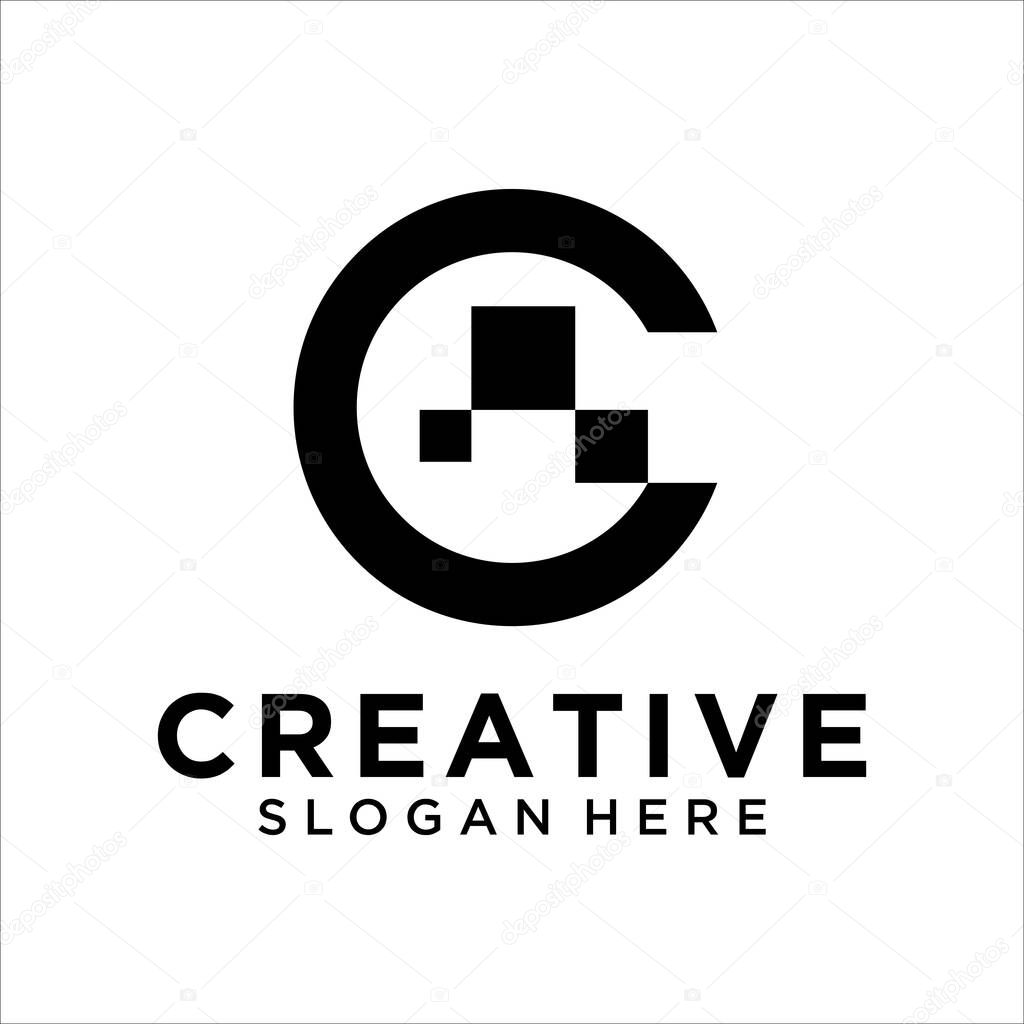 Letter C logo icon design template elements eps