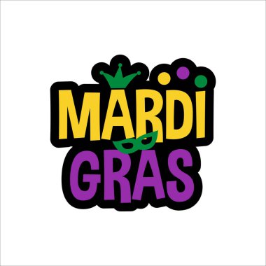 Mardi Gras karnavalı. Festival için ayrı unsurlar. Shrove Salı, Fat Tuesday, kutlama ve yürüyüş geçidi.